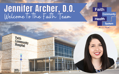 Introducing Jennifer Archer, DO – A New Addition to the Faith Community Health System Team